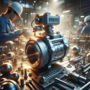 Pneumat. Stainless steel ball valve, G 1/4", double acting