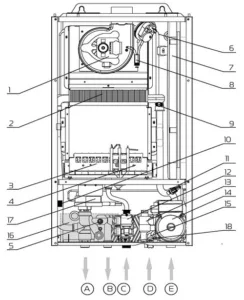  გათბობის ქვაბი აქვარიუსი, 18 ლიტრიანი, გარანტია 2 წელი