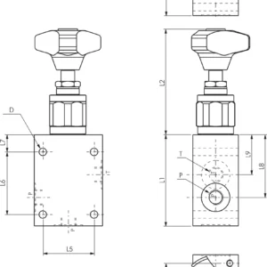 Bosch-Rexroth წნევის მარეგულირებელი სარქველი
