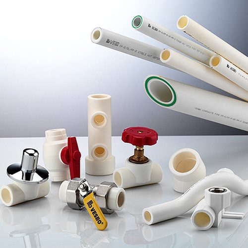 ცხელი და ცივი წყლის მილი