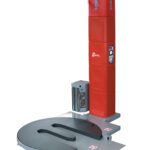 ნახევრად ავტომატური პალეტის შესაფუთი მბრუნავი პლატფორმით